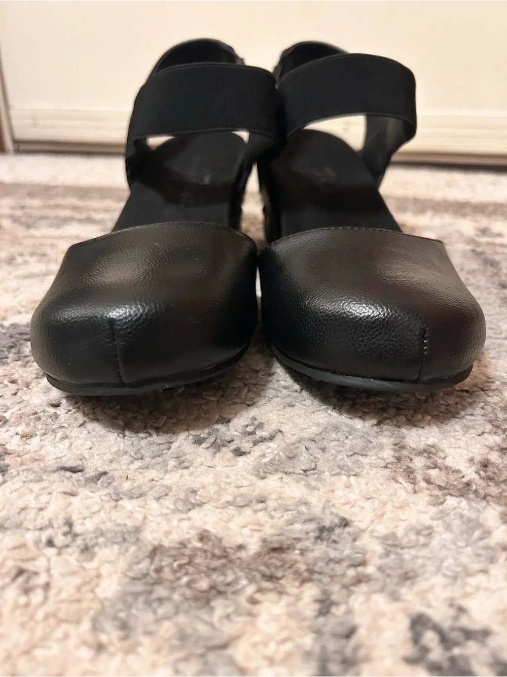 Vintage 7 Eight Freedom Wedges Black Women’s Size 7.5M